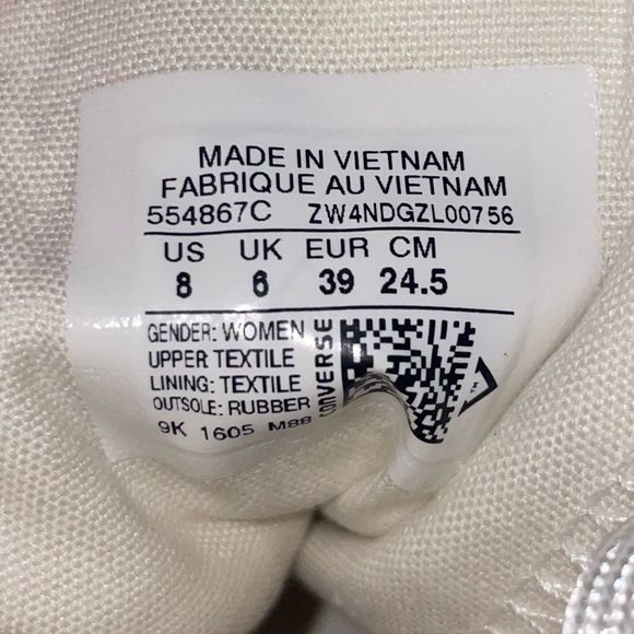 Women’s converse PatBo Chuck Taylors. - Picture 5 of 5